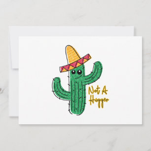 Inte en Kramare Cactus Mexican Sombrero Julkort