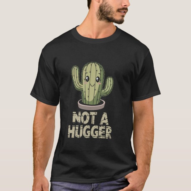 Inte En Kramare Rollig Kaktus 02 T Shirt (Framsida)