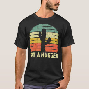 Inte en Kramare, ynklig Cactus Sarcastic Introvert T Shirt