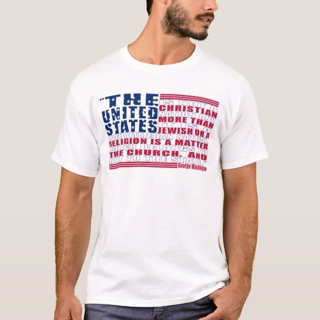Inte en kristen nation t-shirt (Framsida)
