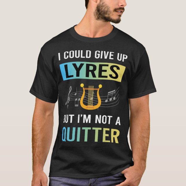 Inte en kvitter Lyre T Shirt (Framsida)