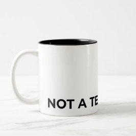 Inte en lagspelare Typografisk minimalist Två-Tonad Mugg