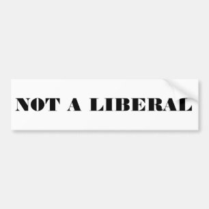 Inte en liberal person bildekal