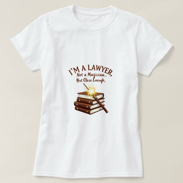 Inte en magiker, utan tillräckligt nära - lagdesig t shirt (Design framsida)