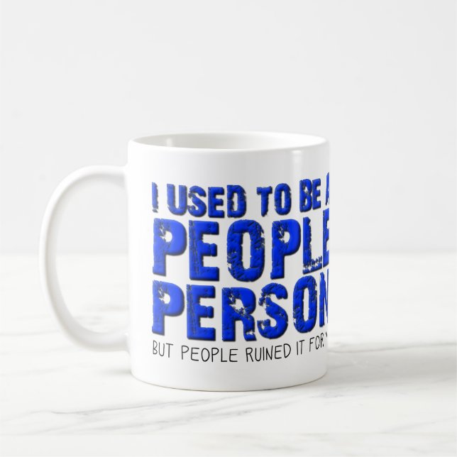 Inte en Människos Person Rolig Mugg (Vänster)