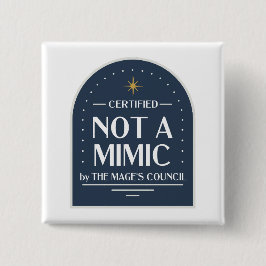 Inte en Mimic Funny D&D-knapp Knapp