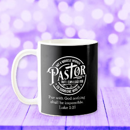 Inte en mirakelmakare Lukas 1:37 Pastor Appreciati Kaffemugg