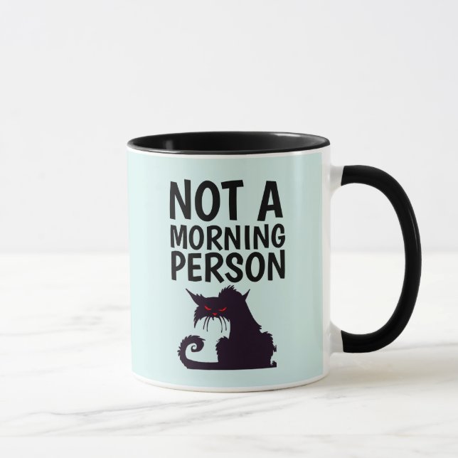 INTE EN MORGON CAT FUNNY KAFFE KOPPAR (Höger)