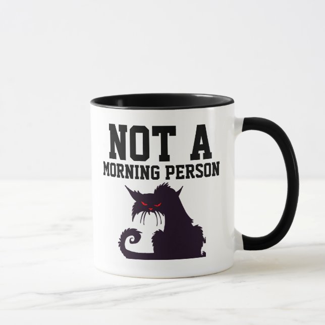 INTE EN MORGON Cat Kaffe koppar (Höger)