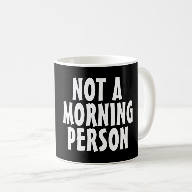 INTE EN MORGON PERSON Kaffe koppar (Framsida höger)