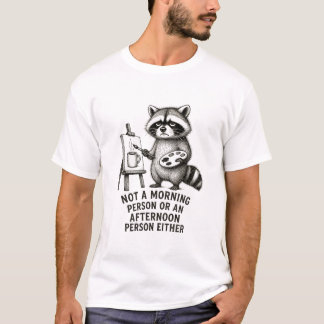 Inte en morgon-tvättbjörn t shirt