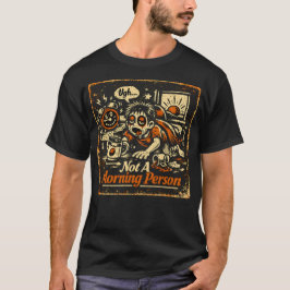 Inte en morgonmänniska – Anti-morgonhumor T-shirt