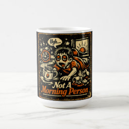 Inte en morgonperson – antimorgonhumor kaffemugg
