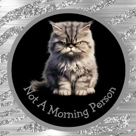 Inte en morgonperson eller din Arg i Silver Mugg