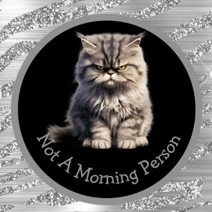 Inte en morgonperson eller din Arg i Silver Mugg