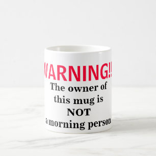 Inte en morgonperson kaffemugg