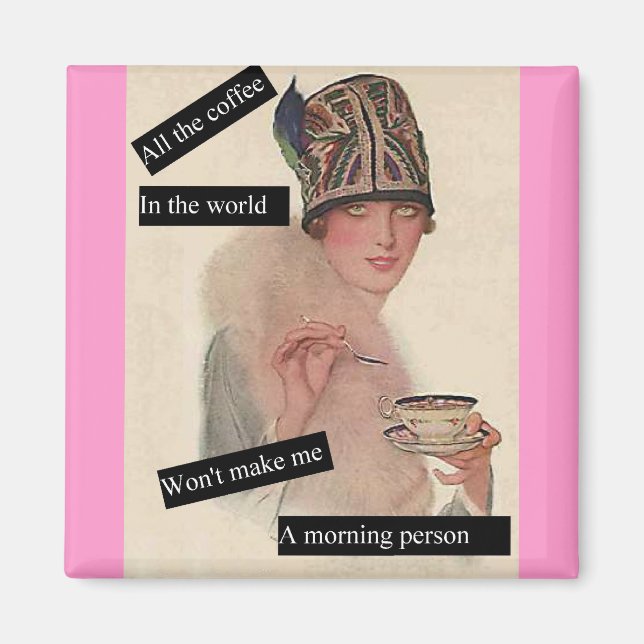 Inte en morgonperson magnet (Framsidan)