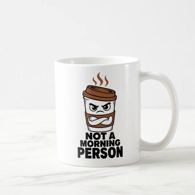 Inte En Morgonperson Rolig Kaffemugga Present Kaffemugg (Höger)
