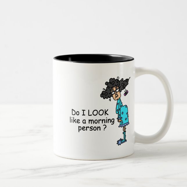 Inte en morgonperson Två-Tonad mugg (Höger)