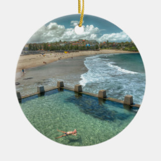 Inte en omsorg i världen Coogee, Australien Julgransprydnad Keramik