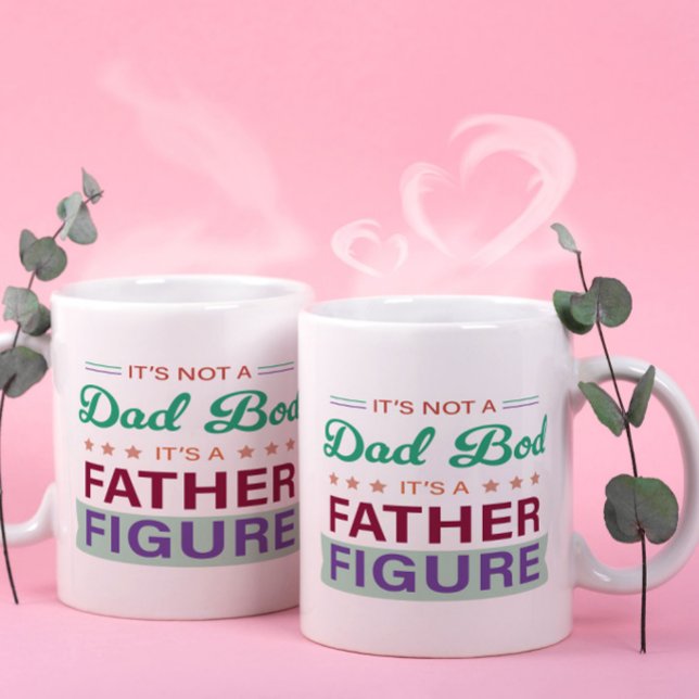 Inte en Pappa Bod, det är en Far Figur-typografi Kaffemugg (Skapare uppladdad)