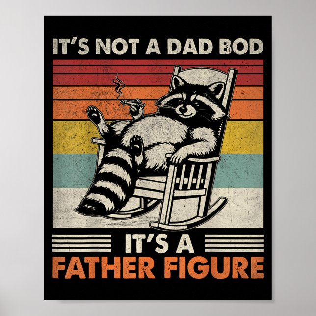 Inte en pappa BOD En fadersfigur för män fars dag Poster (Framsidan)