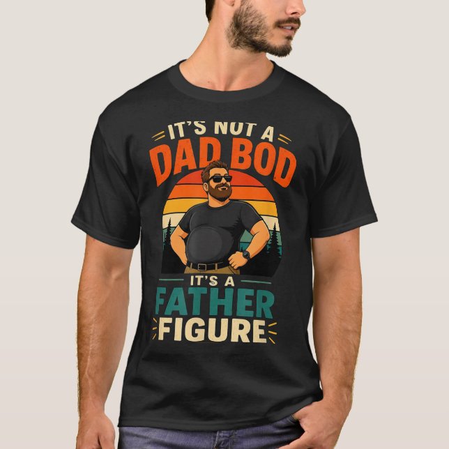 Inte en pappa-kropp, en fadersfigur, rolig pappagå t shirt (Framsida)