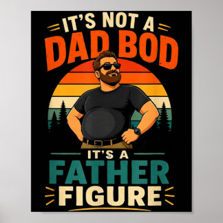Inte en pappa kroppsform utan en fadersfigur rolig poster