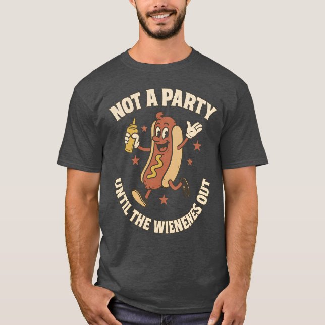 INTE EN PARTY FÖRRÄN WIENER KOMMER UT T SHIRT (Framsida)