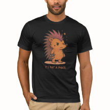 Inte en Phase Söt hedgehog emo T-shirt