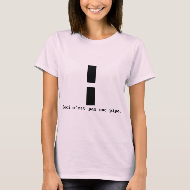 Inte en pipe-kvinnas T-Shirt (Framsida)