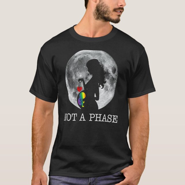 Inte en Pride i fas Måne LGBT-överföring 1 T Shirt (Framsida)