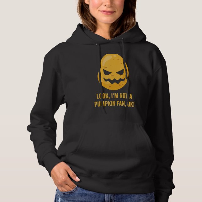 Inte en Pumpkin Fläkt Halloween potato Head Pumpki T Shirt (Framsida)