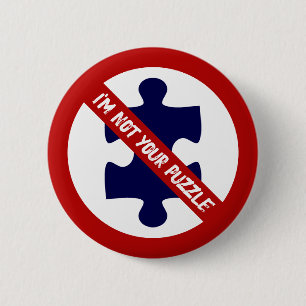 Inte en pusselbit, ingen autism medvetenhet knapp