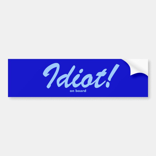 Inte en smart person bildekal (Framsidan)