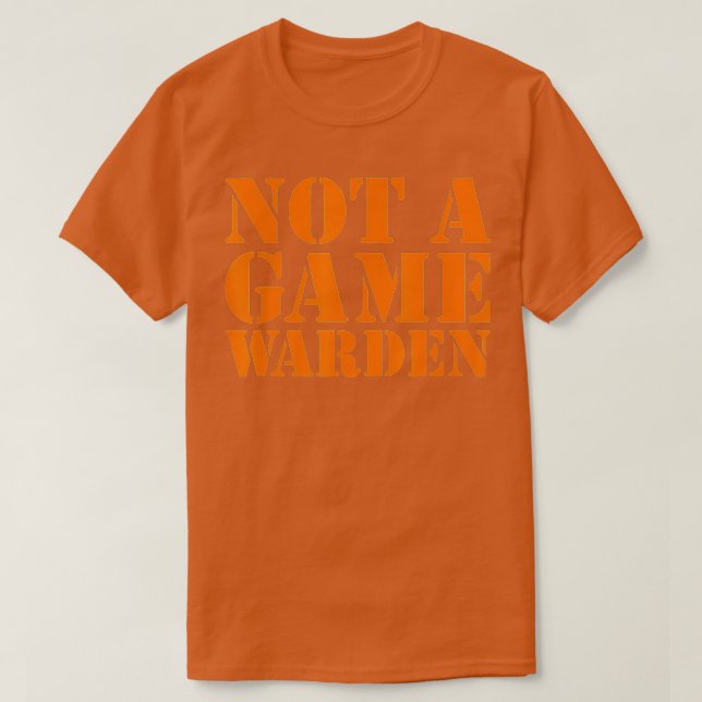 Inte en spel Warden - 7 T Shirt (Design framsida)