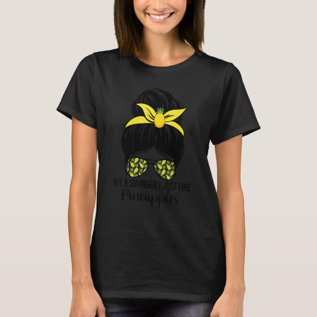 Inte en svingel jag gillar ananas t shirt (Framsida)