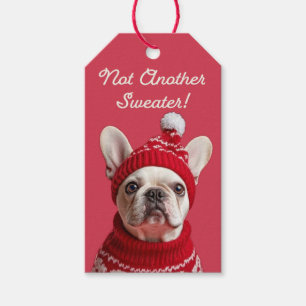 Inte en till sötare! Fransk Bulldog Gift Märkre Presentetikett