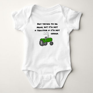 Inte en traktor, om den inte är grön tee shirt