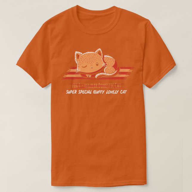 Inte en vanlig Innekatt Red T Shirt (Design framsida)