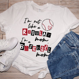 Inte en vanlig Mamma I är en Baseball Mamma-Person T Shirt