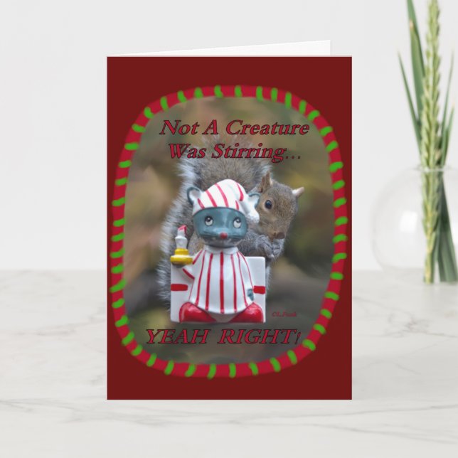 Inte en varelse var rörd…, YEAH RÄTT! Helgkort (Framsida)