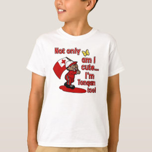 Inte endast förmiddag mig gullig tongansk t shirt