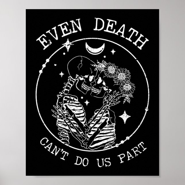 Inte ens döden kan göra oss del Skeleton Bröllop K Poster (Framsidan)