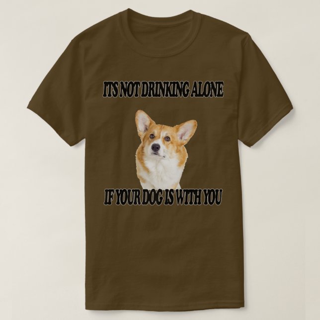 Inte Ensam Hund W You Corgi981 T Shirt (Design framsida)