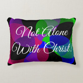 Inte Ensam med gul geometrisk dekorfärg Prydnadskudde