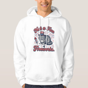Inte ett fan av fyrverkerier rädd katt tröja (2)_1 hoodie