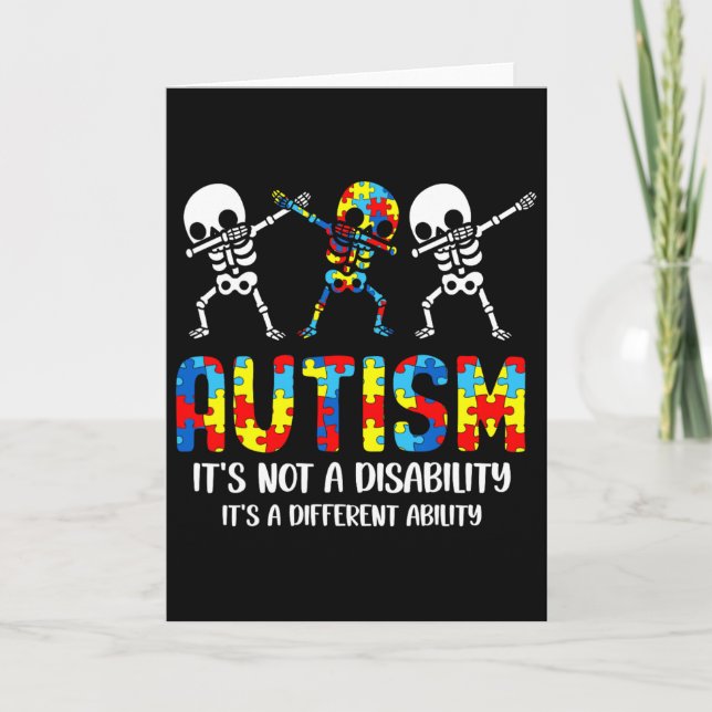 Inte ett funktionshinder, en annan förmåga Autism  Kort (Framsida)