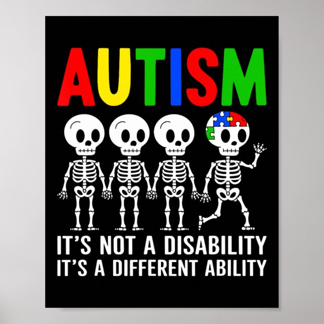 Inte ett funktionshinder, en annan förmåga Autism  Poster (Framsidan)