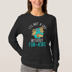 Inte ett liv utan Päls Kids Hundägare Puppy Anima T Shirt